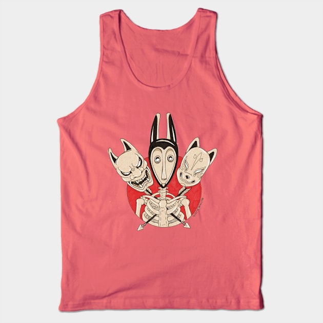 three masks Tank Top by Ilustronauta